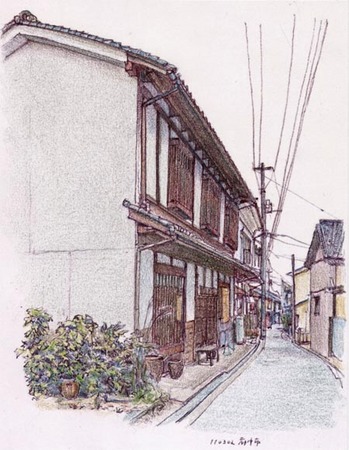 広島県府中市、出格子のある民家.jpg